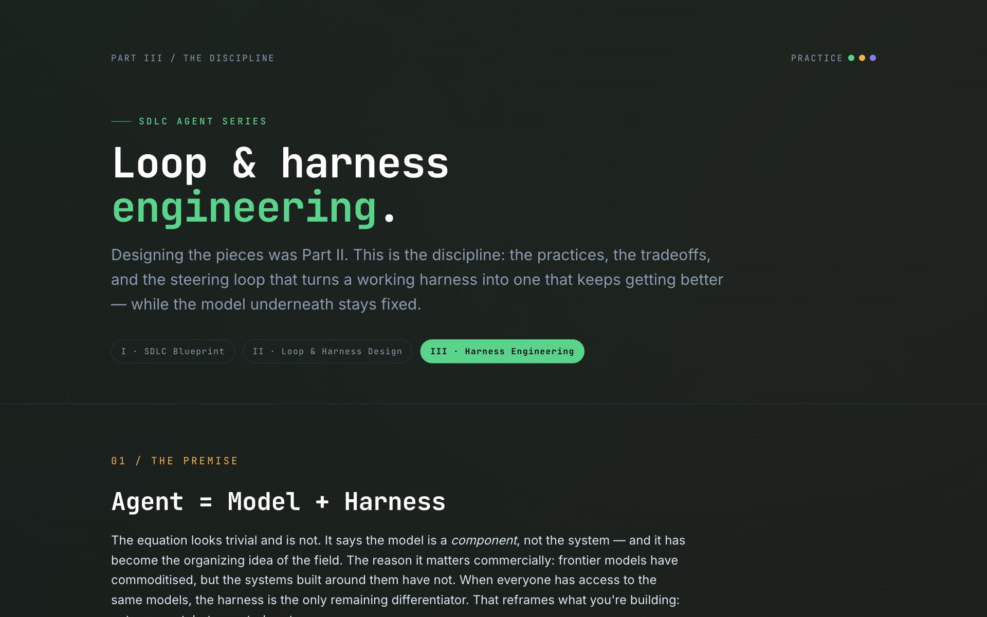 The harness-engineering guide in the repo